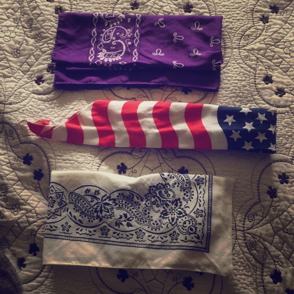 3 bandannas!